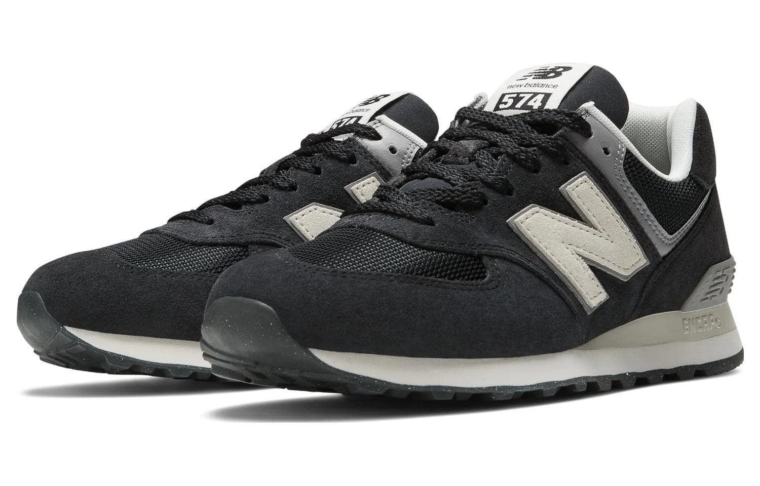Кроссовки для бега New Balance 574 Black Grey White - изображение 3