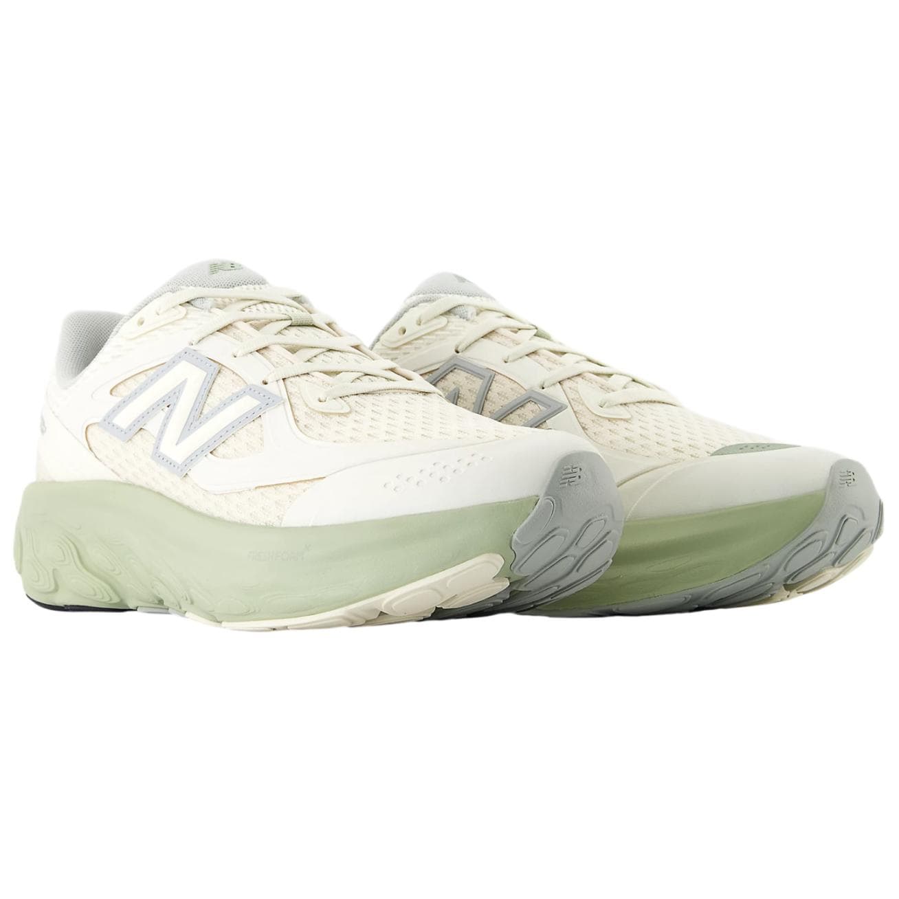 Кроссовки для бега New Balance NB Свежая Пена Низкий Топ Повседневные Беговые Кроссовки Мужские Белые Зеленые - изображение 3