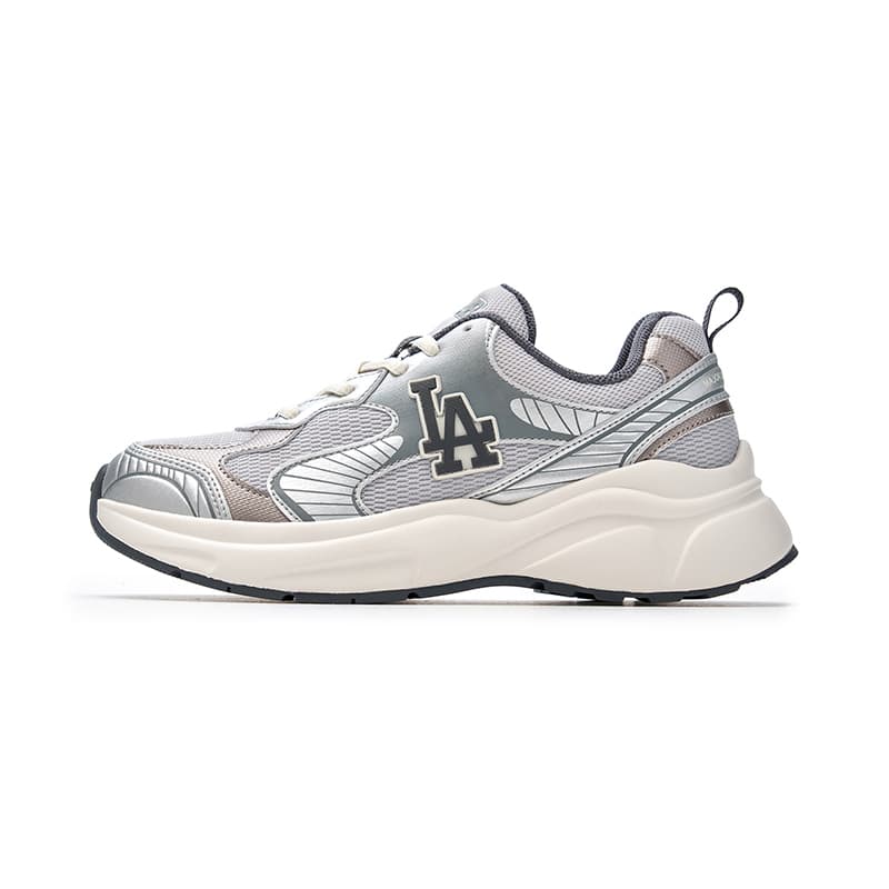 Кроссовки для бега MLB Chunky Jogger Low Топ Повседневные беговые кроссовки Унисекс Светло-серый - изображение 1