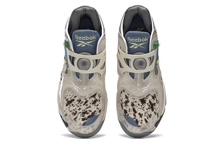 Кроссовки Brain Dead x Reebok Pump Court Blue Grey - изображение 4