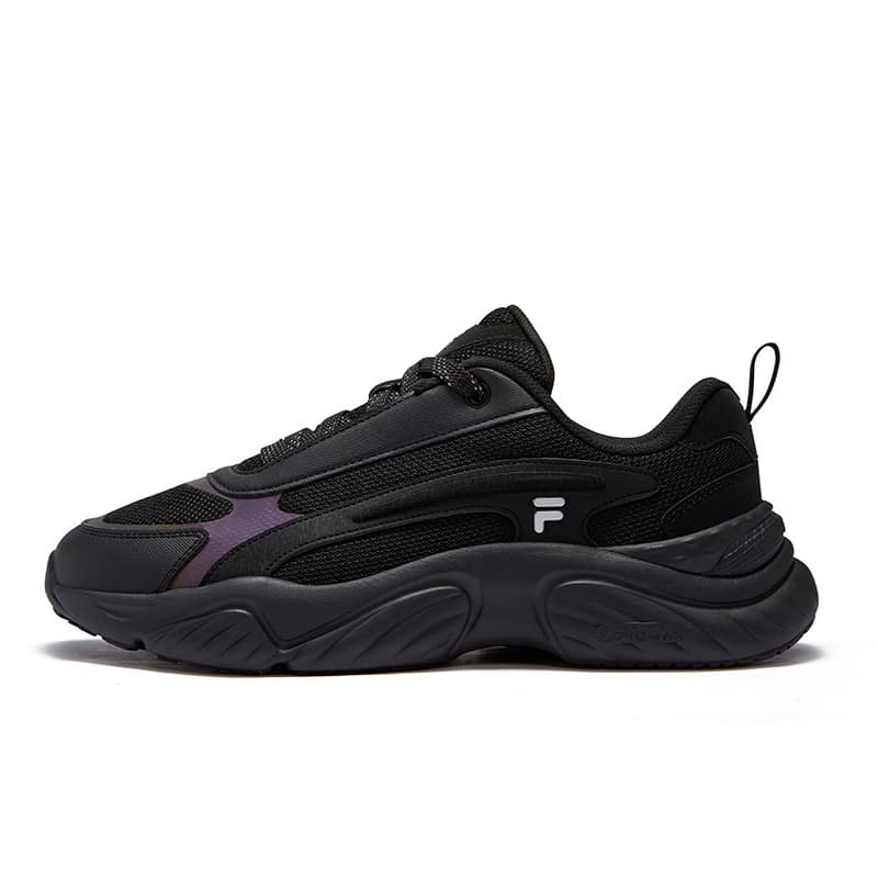 Кроссовки для бега FILA FUSION Conch Dx Текстиль Синтетическая кожа Низкий топ Повседневные беговые кроссовки Мужские Черные - изображение 1