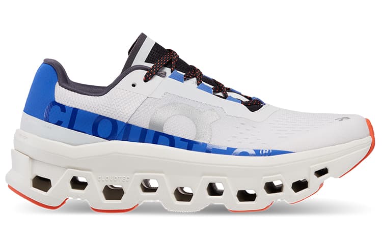 Кроссовки для бега On Cloudmonster White Navy - изображение 2