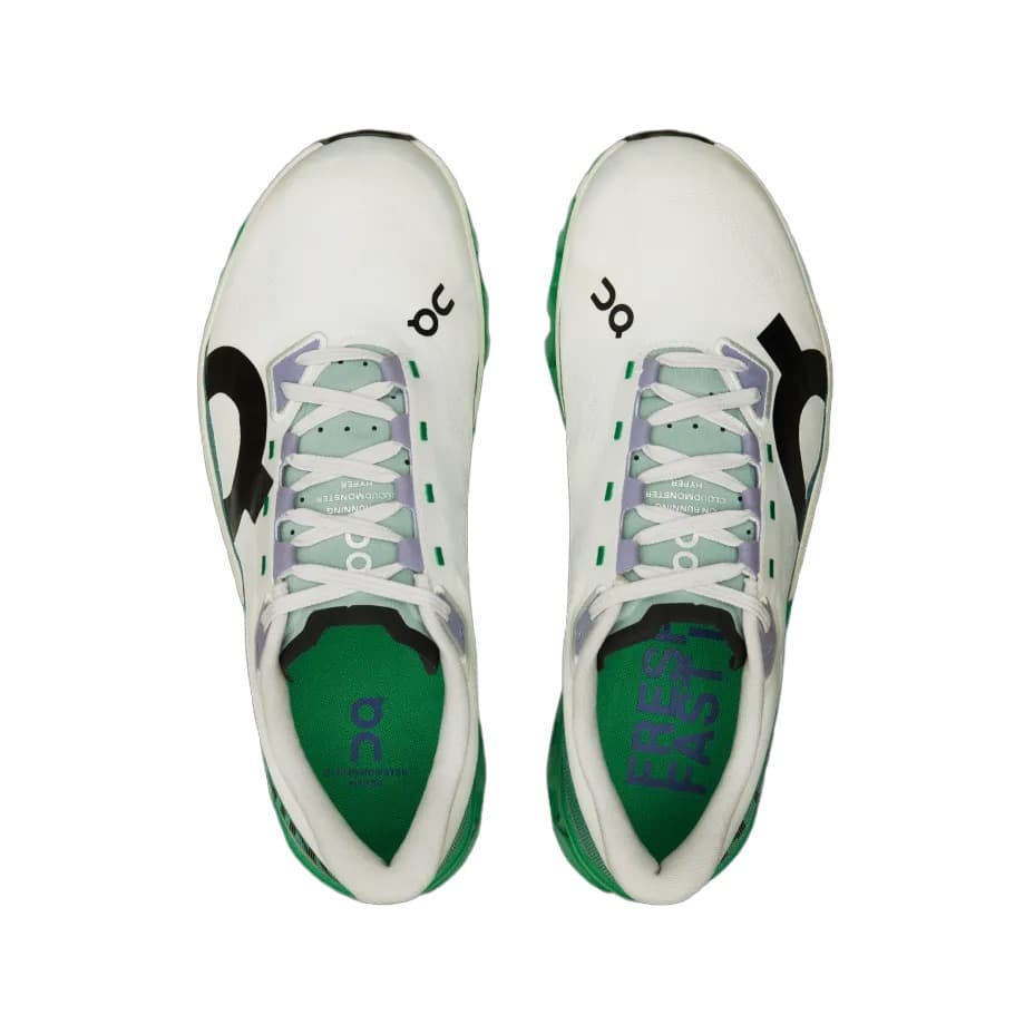 Кроссовки для бега On Cloudmonster White Green Black — фото 5