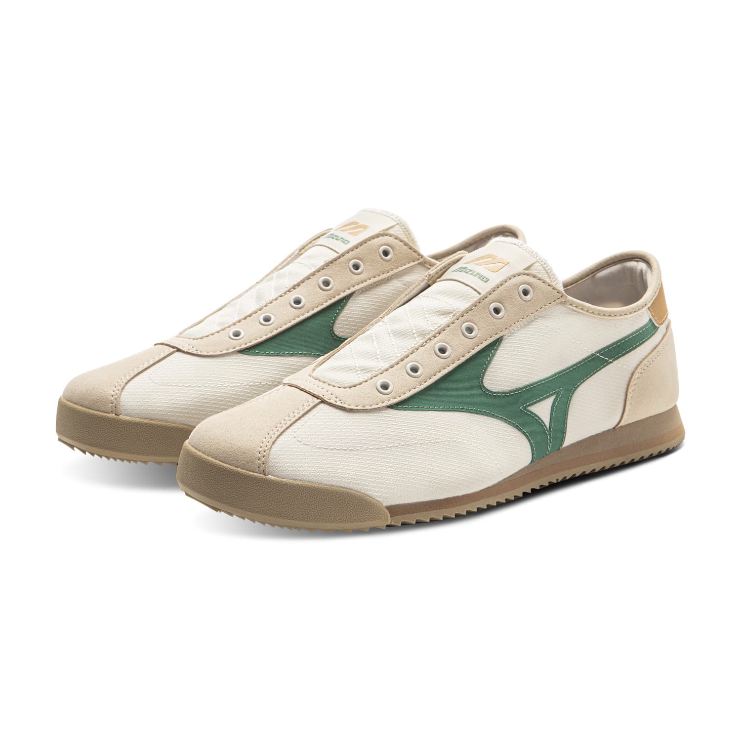 Кроссовки Mizuno LG 60S Износостойкий и Легкий Низкий Топ Повседневная Обувь Унисекс Экрю - изображение 3