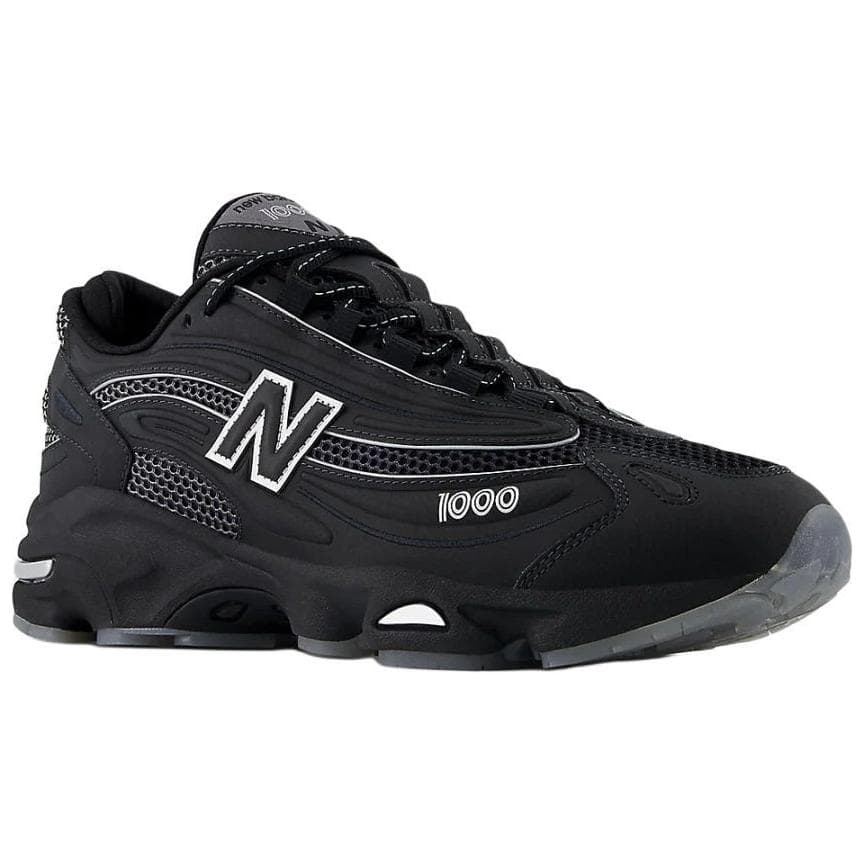 Кроссовки для бега New Balance NB 1000 Дышащий Низкий Топ Повседневные Городские Беговые Кроссовки Унисекс Черный Широкий Формат - изображение 3