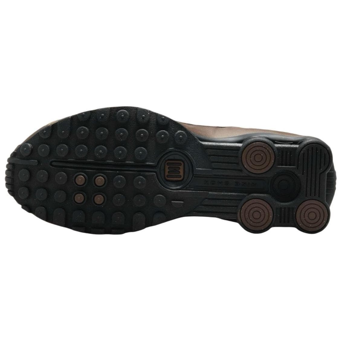 Кроссовки для бега Nike Shox R4 Low Топ Беговые кроссовки Женские Коричнево-черный - изображение 5