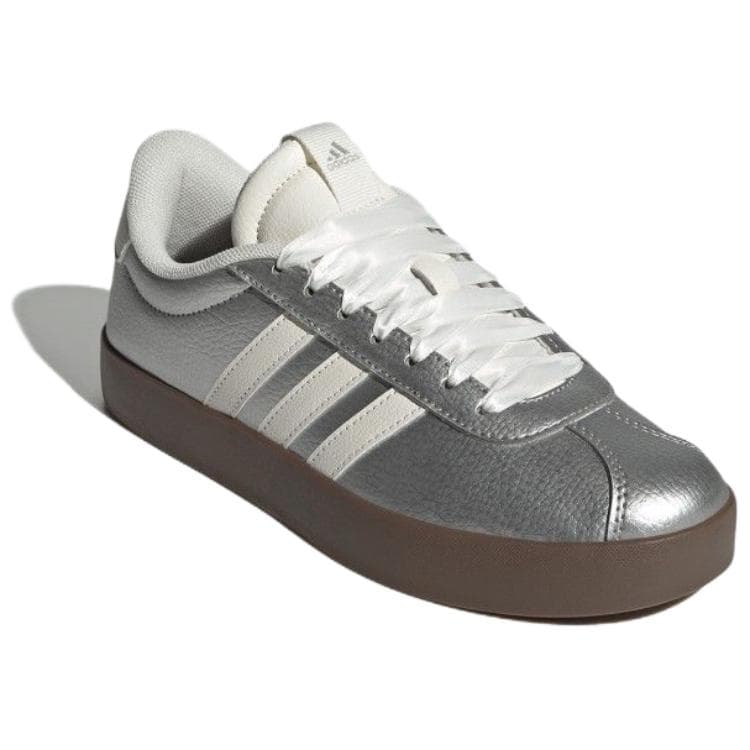 Кроссовки Adidas VL COURT 3,0 Low Топ Кеды немецкой армии (GAT) Women's Silver Коричневый - изображение 3