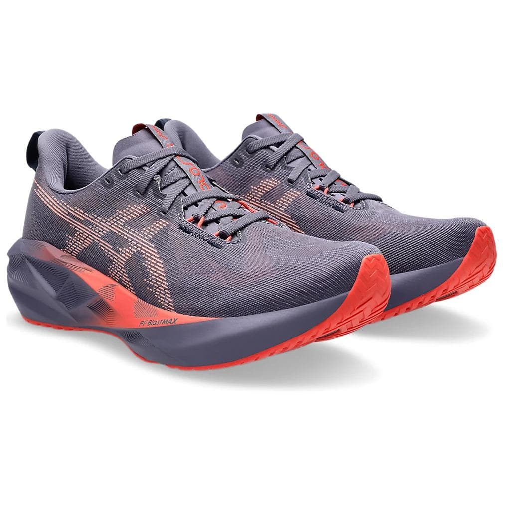 Кроссовки для бега ASICS NOVABLAST 5 Удобный Дышащий Low Топ Бег на длинные дистанции Обувь Мужской Серо-фиолетовый - изображение 3