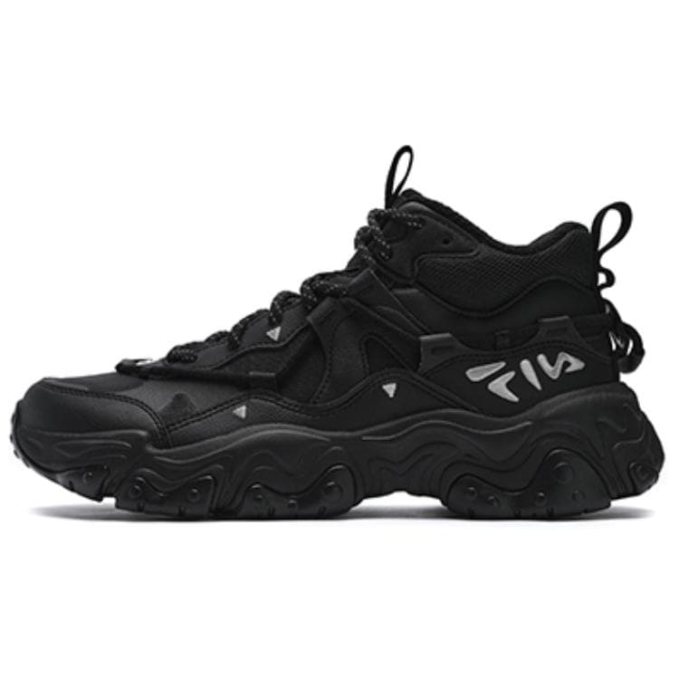 Кроссовки для бега FILA FLUID 5 Устойчивый к истиранию MID Топ Повседневная Городская Коммутация Беговые кроссовки Мужские Черные - изображение 1