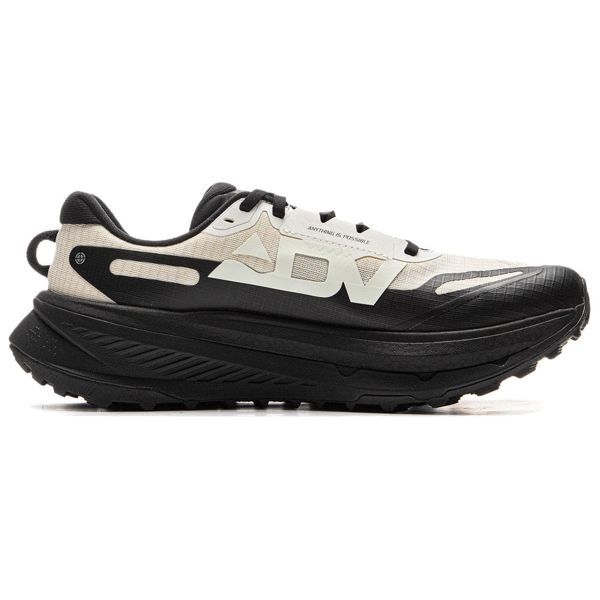 Кроссовки для бега Li-Ning LINING Cloud 2 BOOM FIBER антискользящая подошва стабильная поддержка ткань/TPU низкие кроссовки для трейлраннинга мужские бело-черные - изображение 2