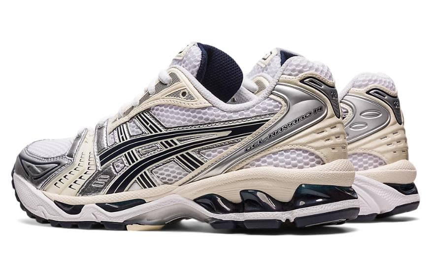 Кроссовки для бега Asics Gel-Kayano 14 White Black Silver - изображение 4