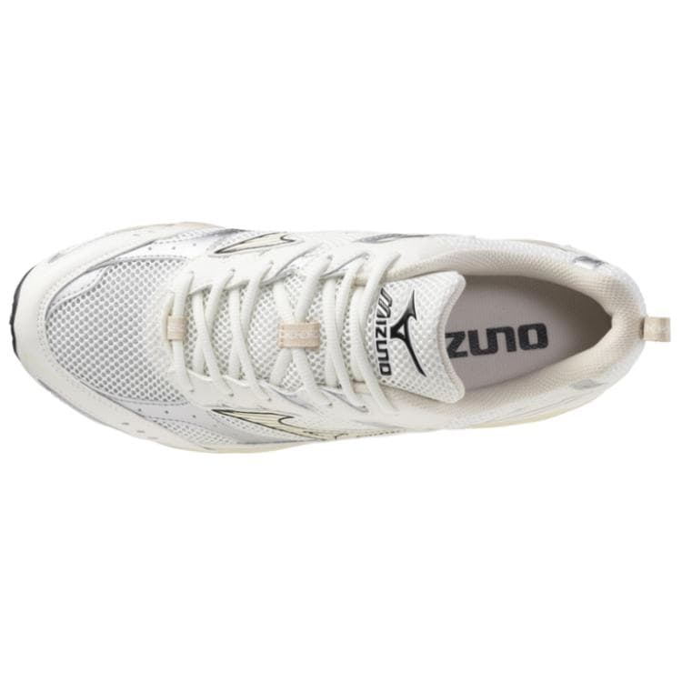 Кроссовки для бега Mizuno противоскользящие устойчивые к истиранию низкие повседневные беговые кроссовки мужские серебристый и бежевый - изображение 3