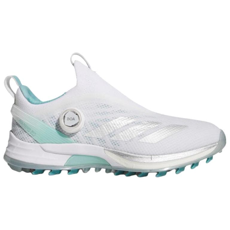 Кроссовки для гольфа Adidas Adizero ZG Устойчивая к истиранию Низкая Обувь для гольфа Женская Белая Серебряная - изображение 2