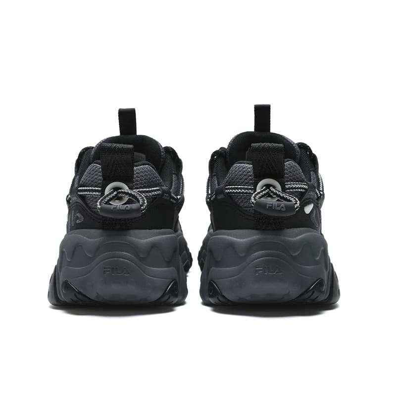 Кроссовки для бега FILA Fluid 5 Дышащие Устойчивые к истиранию Низкие Беговые кроссовки Женские Черные Серые - изображение 5