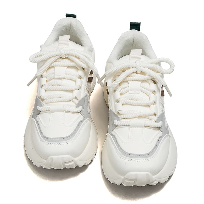 Кроссовки для бега HUANQIU Трендовый Флисовый Подклад С Наполнителями Cortez Обувь Универсальный Повседневный - изображение 3