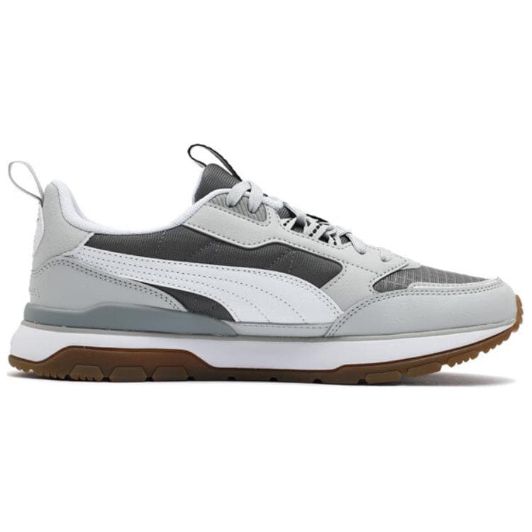 Кроссовки PUMA R78 Комфортный Дышащий Низкий Топ Повседневная Обувь Унисекс Светло-Серый - изображение 2