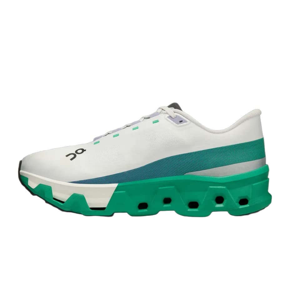 Кроссовки для бега On Cloudmonster White Green Black — фото 3