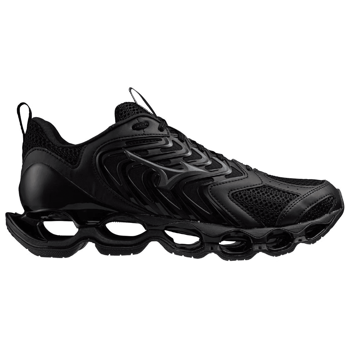Кроссовки для бега Mizuno Wave Prophecy 14S Сетчатая ткань синтетическая кожа низкий топ беговые кроссовки мужской черный - изображение 2