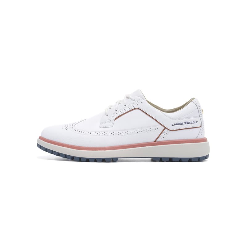 Кроссовки для гольфа LI-NING 1990 Гольф Серия Универсальные Модные Амортизирующие Износостойкие Лоу-топы Обувь Для Гольфа Мужской Белый Стандарт Мокко Коричневый - изображение 1
