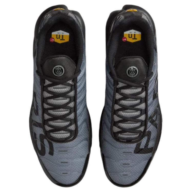 Кроссовки для бега Nike X psg Air Max Plus Дышащий Low Топ Повседневные кроссовки для бега Мужской Черно-серый - изображение 4