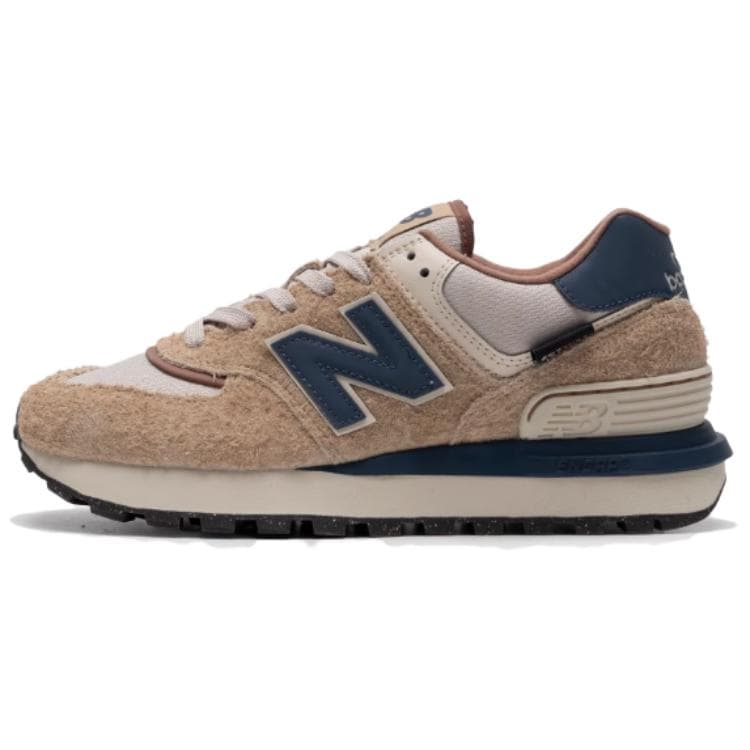 Кроссовки для бега New Balance NB 574 Low Топ Повседневные Городские Кроссовки для Коммутации и Бег Унисекс Бежево-Синие - изображение 1