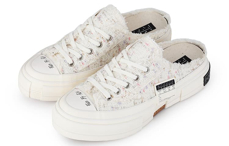Кроссовки xVESSEL G.O.P. Slip On "White Tweed" - изображение 9