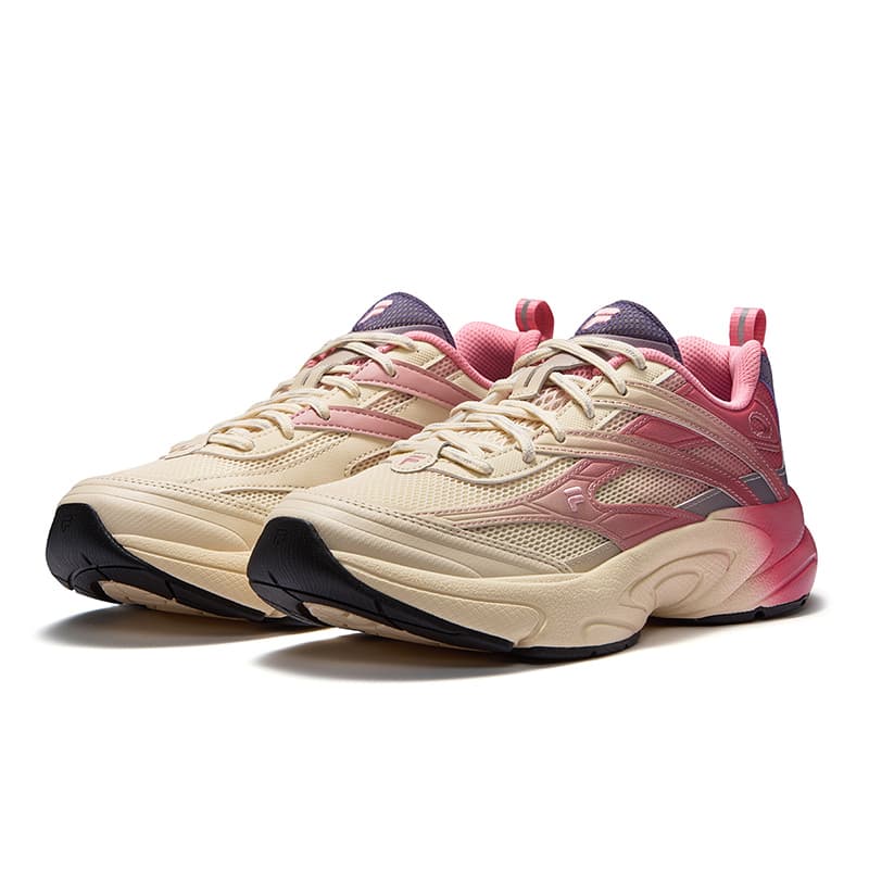 Кроссовки для бега FILA FUSION Легкая трасса Обувь Низкий верх Беговые кроссовки Женские Бежевый Красный - изображение 2
