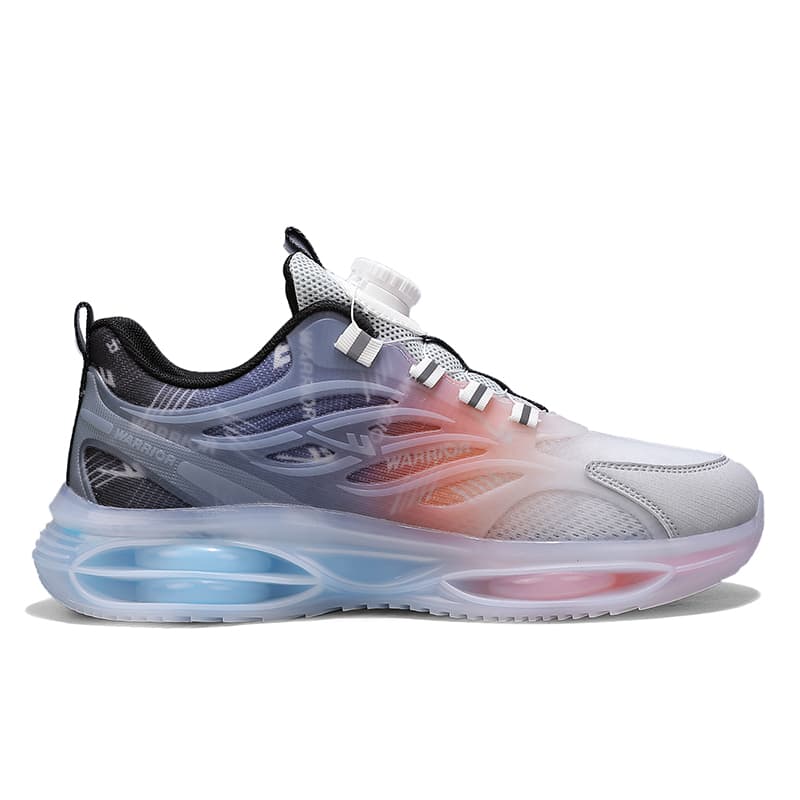 Кроссовки для бега Warrior Low Топ Беговые кроссовки Мужской Серый синий оранжевый - изображение 2