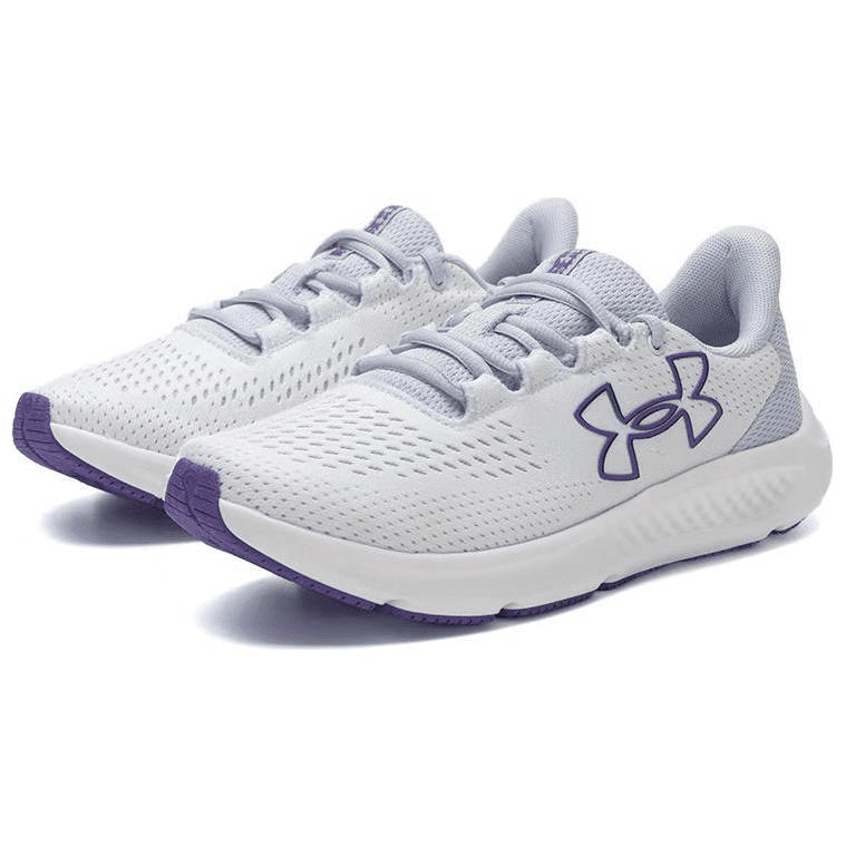 Кроссовки для бега Under Armour Charged Pursuit 3 Low Беговые кроссовки Женские Белый Фиолетовый - изображение 2