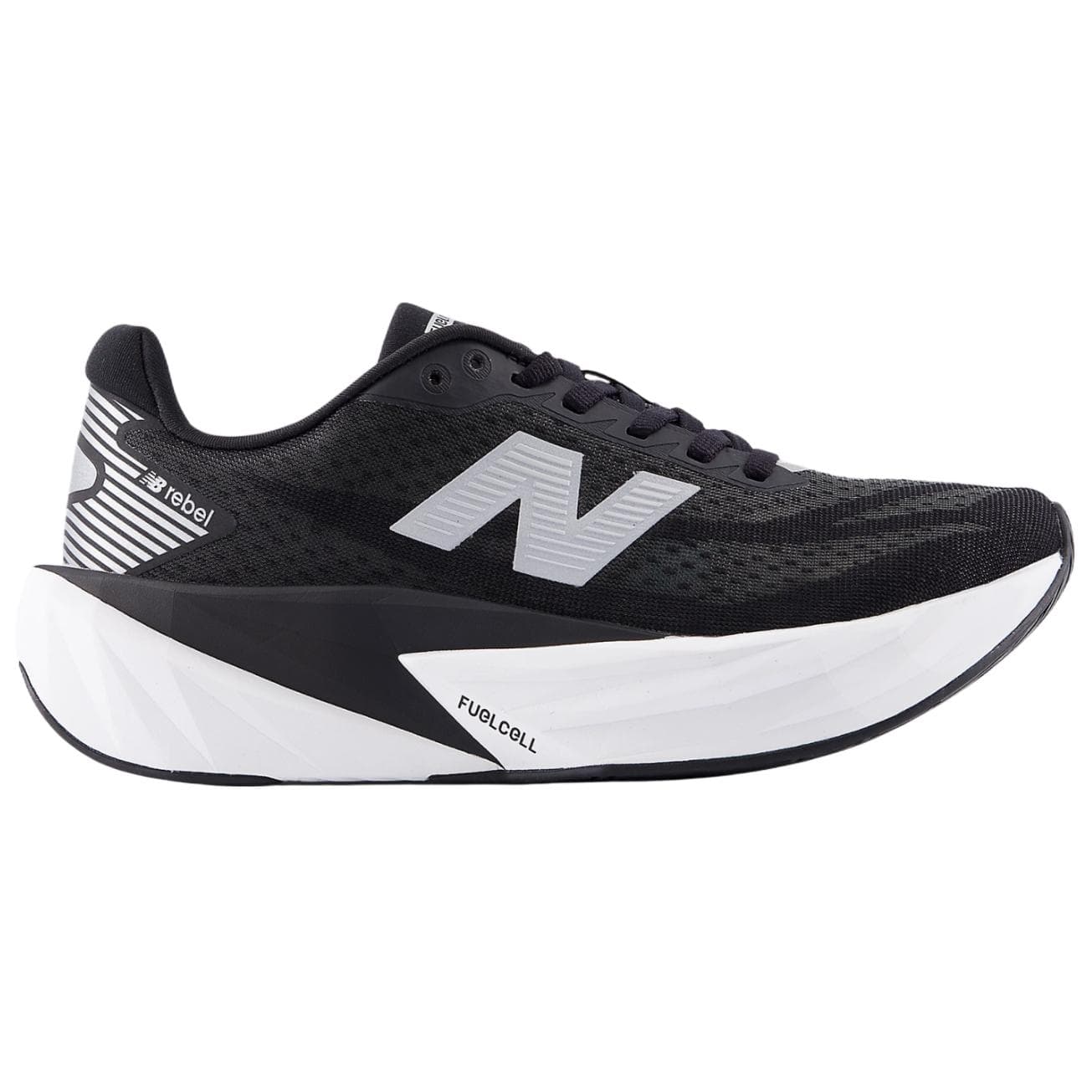 Кроссовки для бега New Balance FuelCell Rebel V5 Устойчивые к истиранию Дышащие Низкие Беговые кроссовки Женские Черно-белые - изображение 2