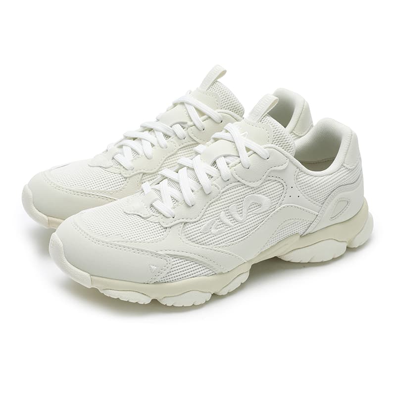 Кроссовки FILA FLUID 6 ST Текстиль Синтетическая кожа Низкий топ Кроссовки с толстой подошвой Женские Белый Желтый - изображение 3