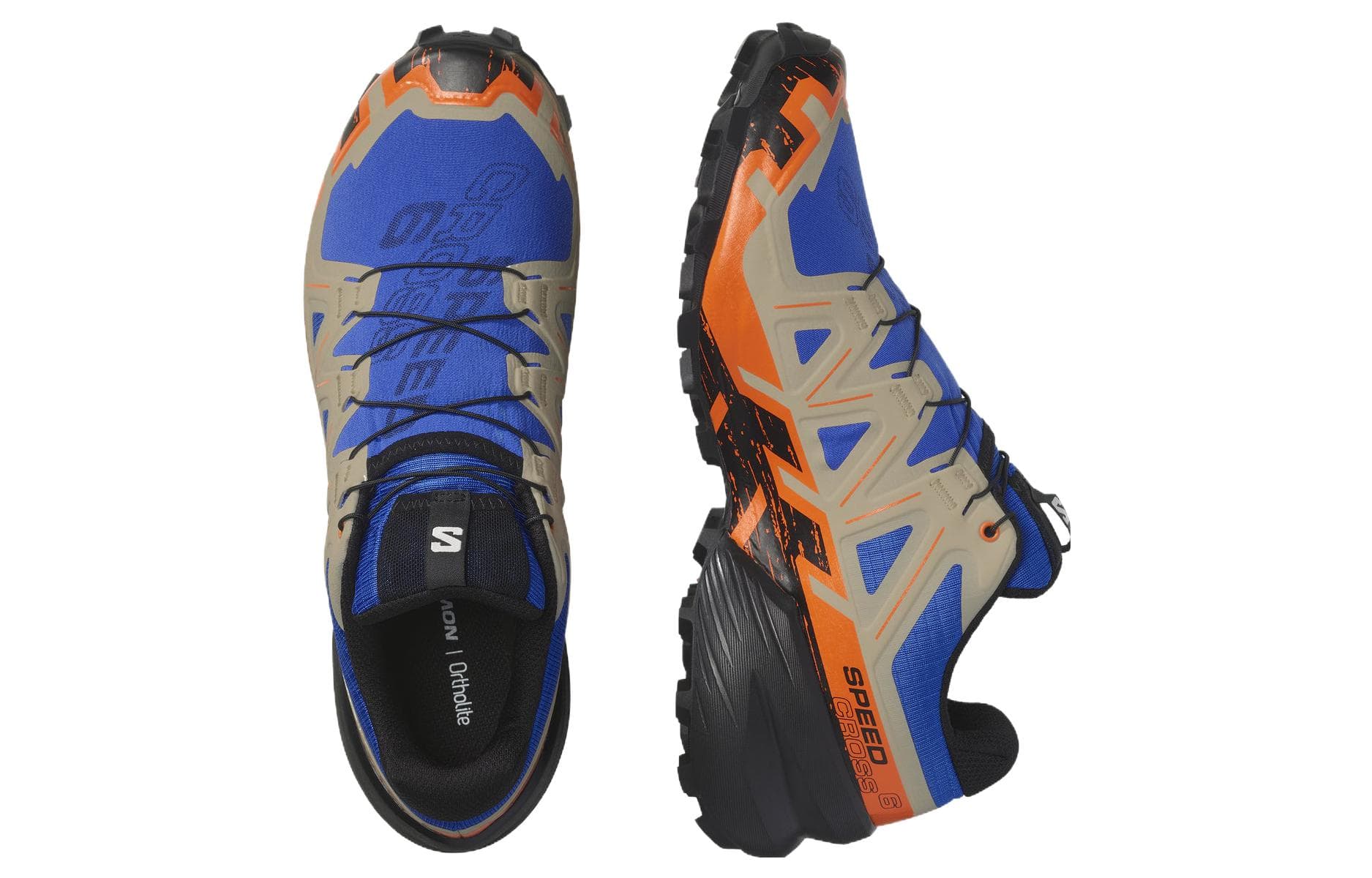 Кроссовки Salomon Speedcross 6 Беговые кроссовки Мужские Синие Серые - изображение 3