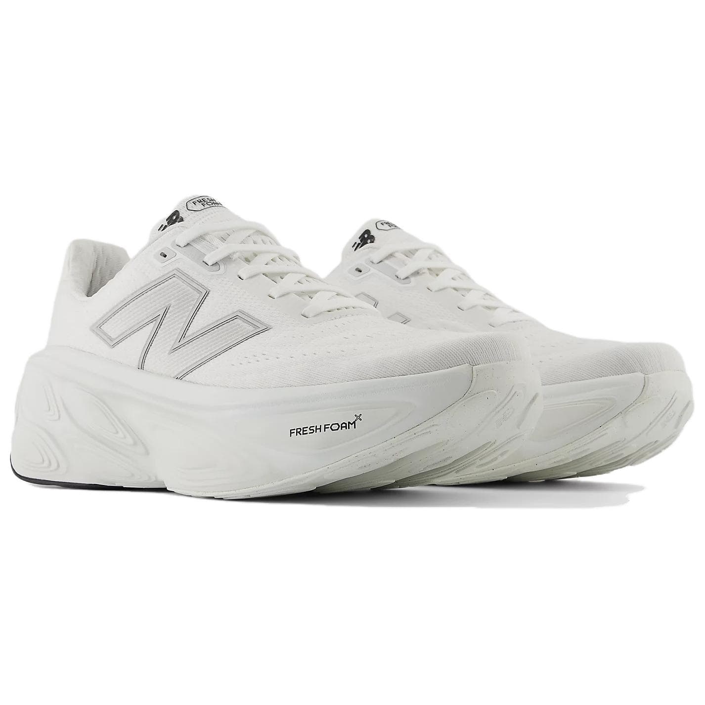 Кроссовки для бега New Balance NB Fresh Foam X More V5 Дышащие Низкие Беговые Кроссовки Мужские Белые Серые - изображение 2