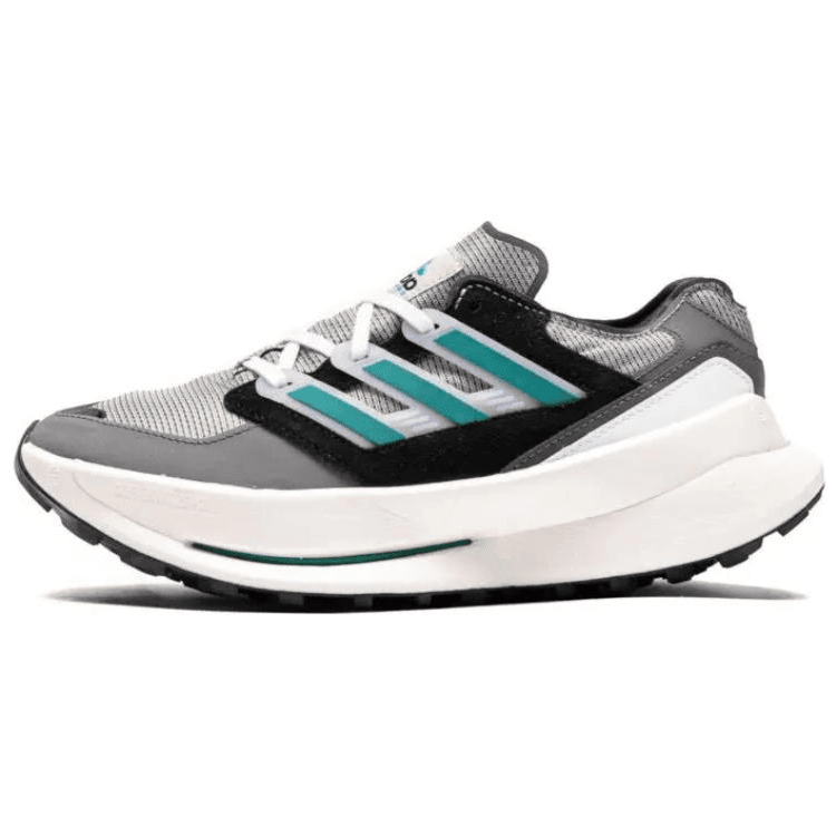 Кроссовки для бега Adidas Низкие кроссовки для бега унисекс черные серые зеленые - изображение 1