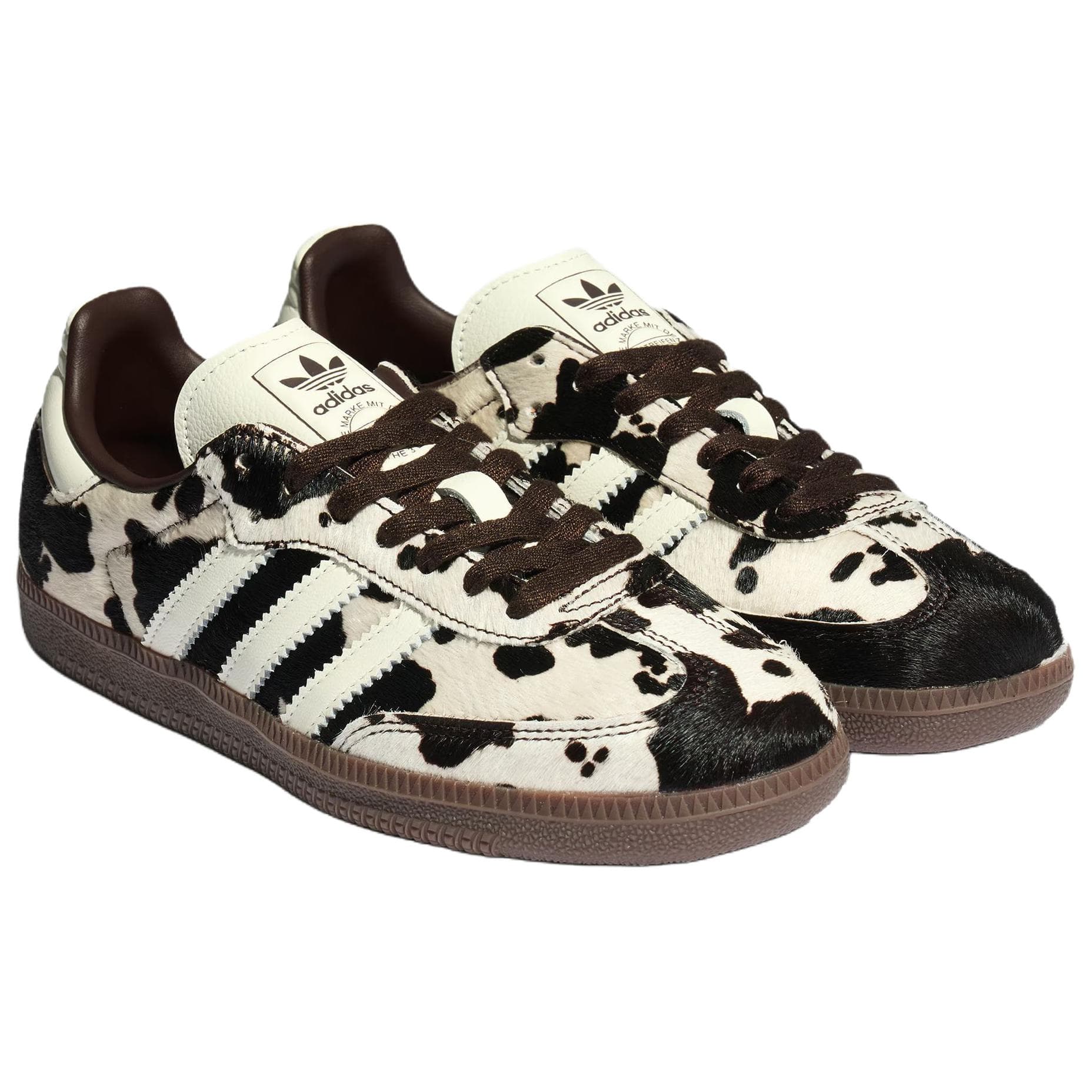 Кроссовки Adidas Originals Samba OG Кеды немецкой армии (GAT) Женские Темно-коричневый Белый - изображение 3