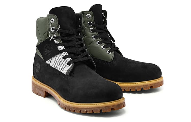 Ботинки уличные Timberland 6 Inch Black Green - изображение 4