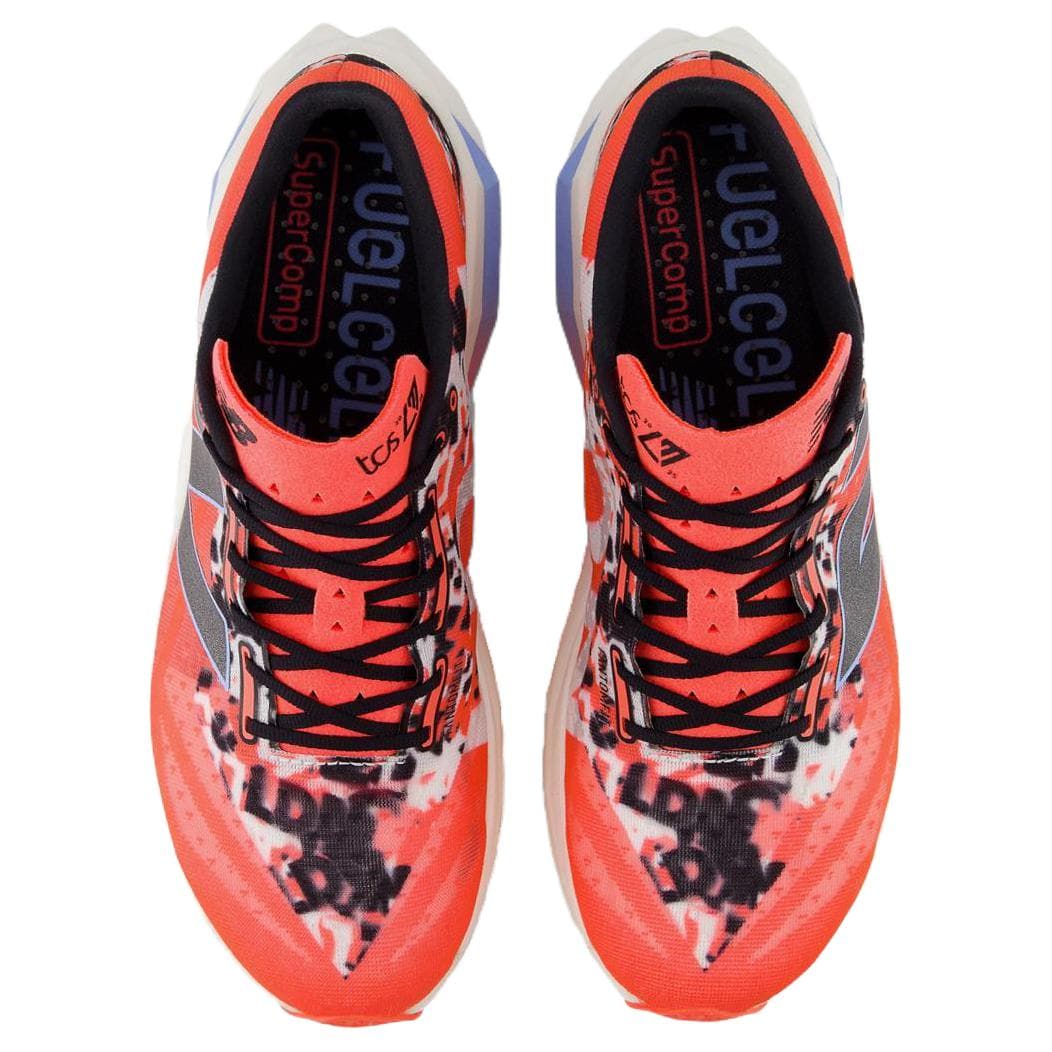 Кроссовки для бега New Balance NB FuelCell SC Elite V4 Амортизация Износостойкие Низкие Беговые Кроссовки Мужские Красные - изображение 4
