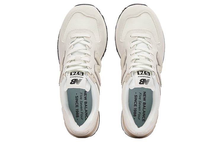 Кроссовки для бега New Balance 574 Off White Black - изображение 5
