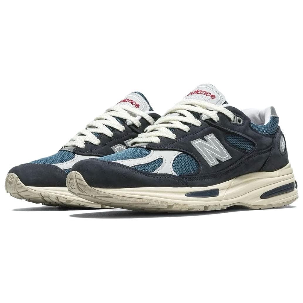 Кроссовки для бега New Balance NB 991 V2 Low Топ Беговые кроссовки Мужские Темно-синие - изображение 2