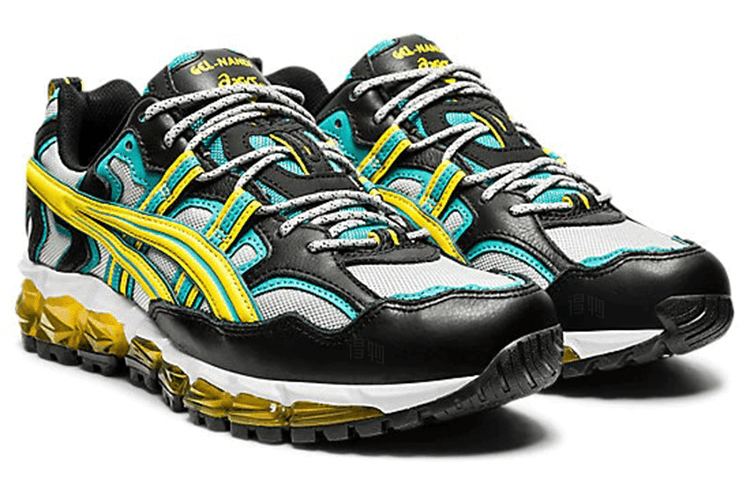 Кроссовки для бега Asics Gel-Nandi 360 Black Yellow Green - изображение 3