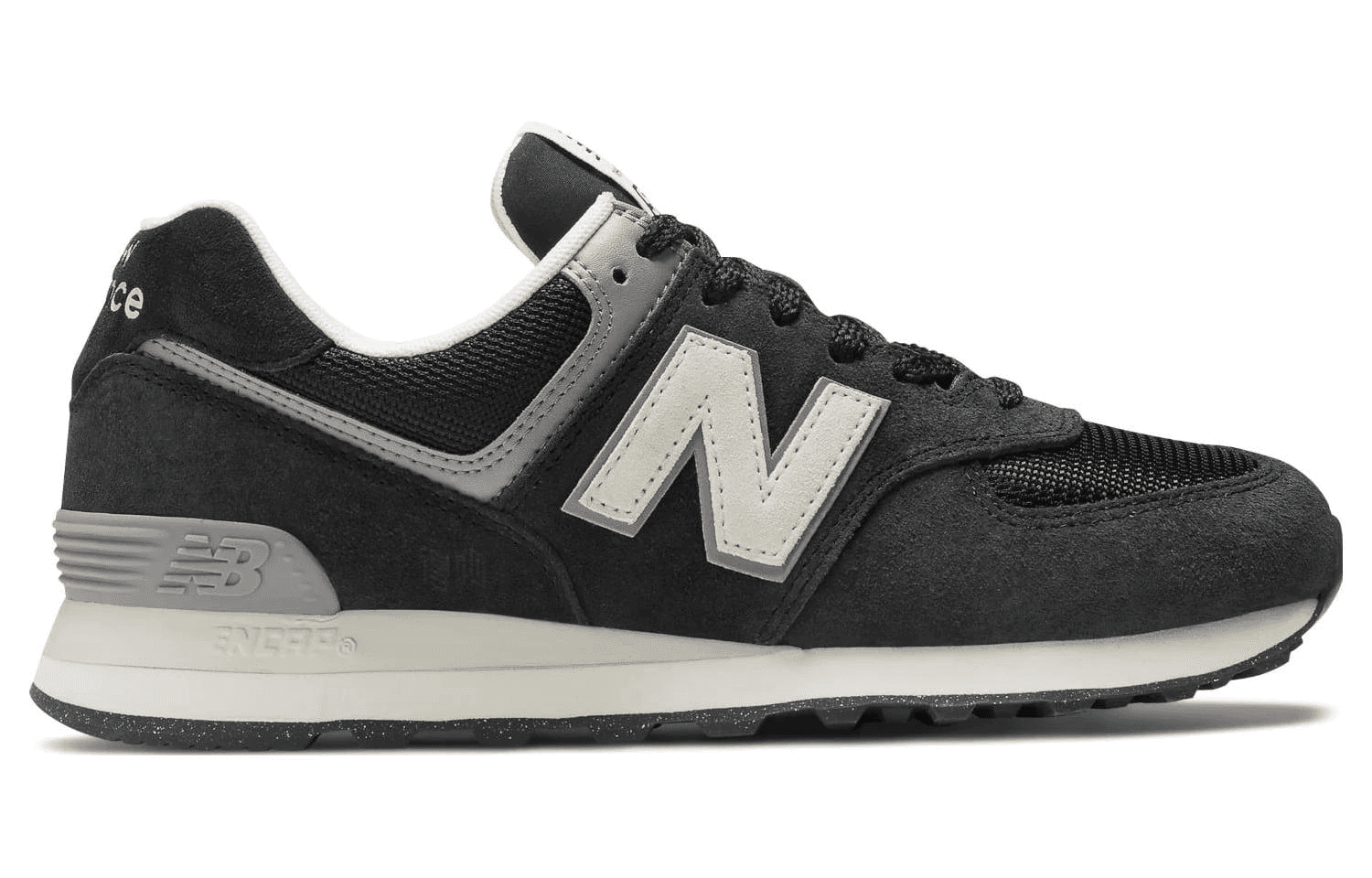 Кроссовки для бега New Balance 574 Black Grey White - изображение 2