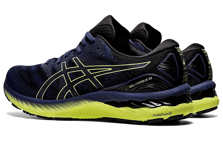 Кроссовки для бега Asics GEL-Nimbus 23 Navy Yellow - изображение 4