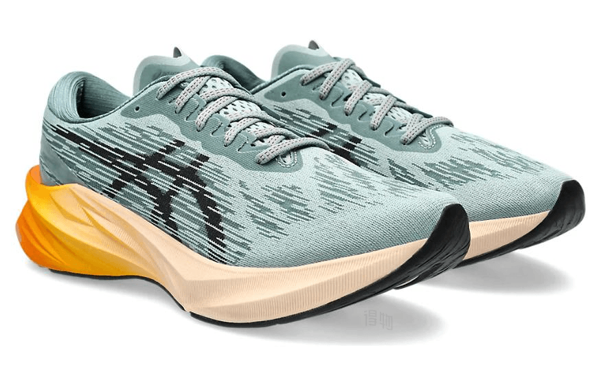 Кроссовки для бега Asics Novablast 3 Green Orange - изображение 3