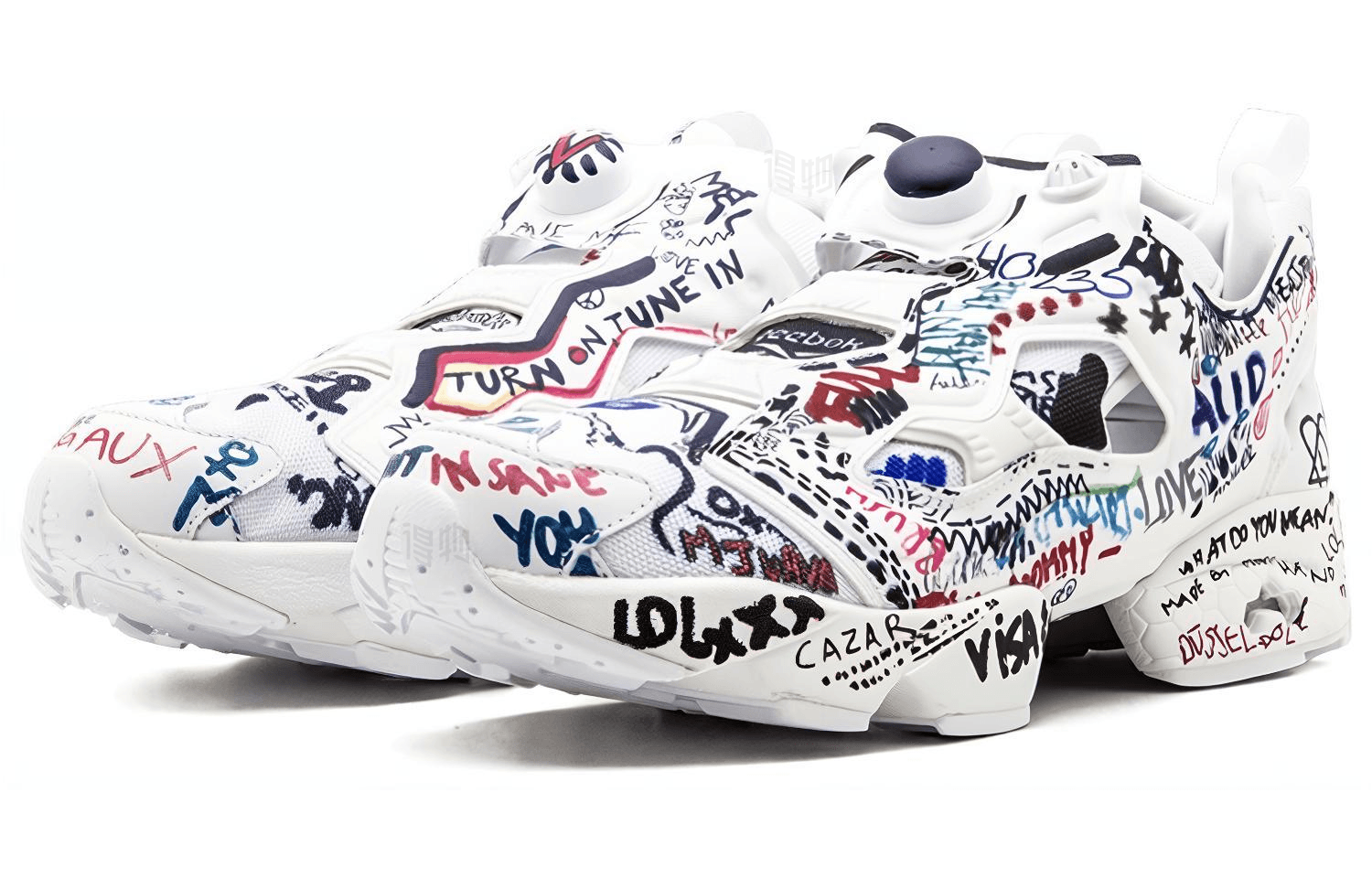 Кроссовки Vetements x Reebok Instapump Fury Blue White Red - изображение 3