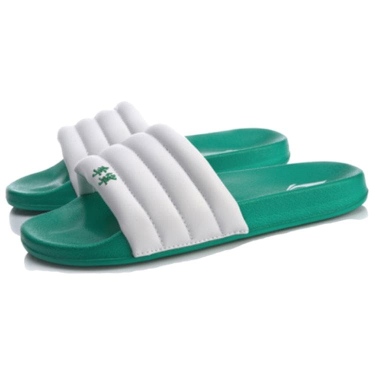 Сандалии Li-Ning Bubble Slide White Green - изображение 3