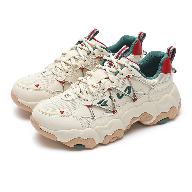 Кроссовки FILA FLUID 6 Текстиль Синтетическая кожа Кошачья лапа Легкий Низкий топ Повседневная обувь Женский Облачный белый - изображение 2