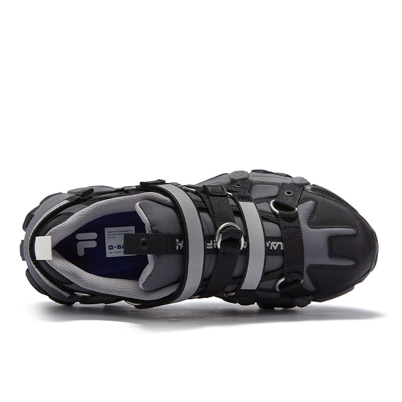 Кроссовки PERKS AND MINI x FILA FUSION Exocet ii Низкий Топ Повседневная Обувь Мужская Тень Черный Серый Черный - изображение 6