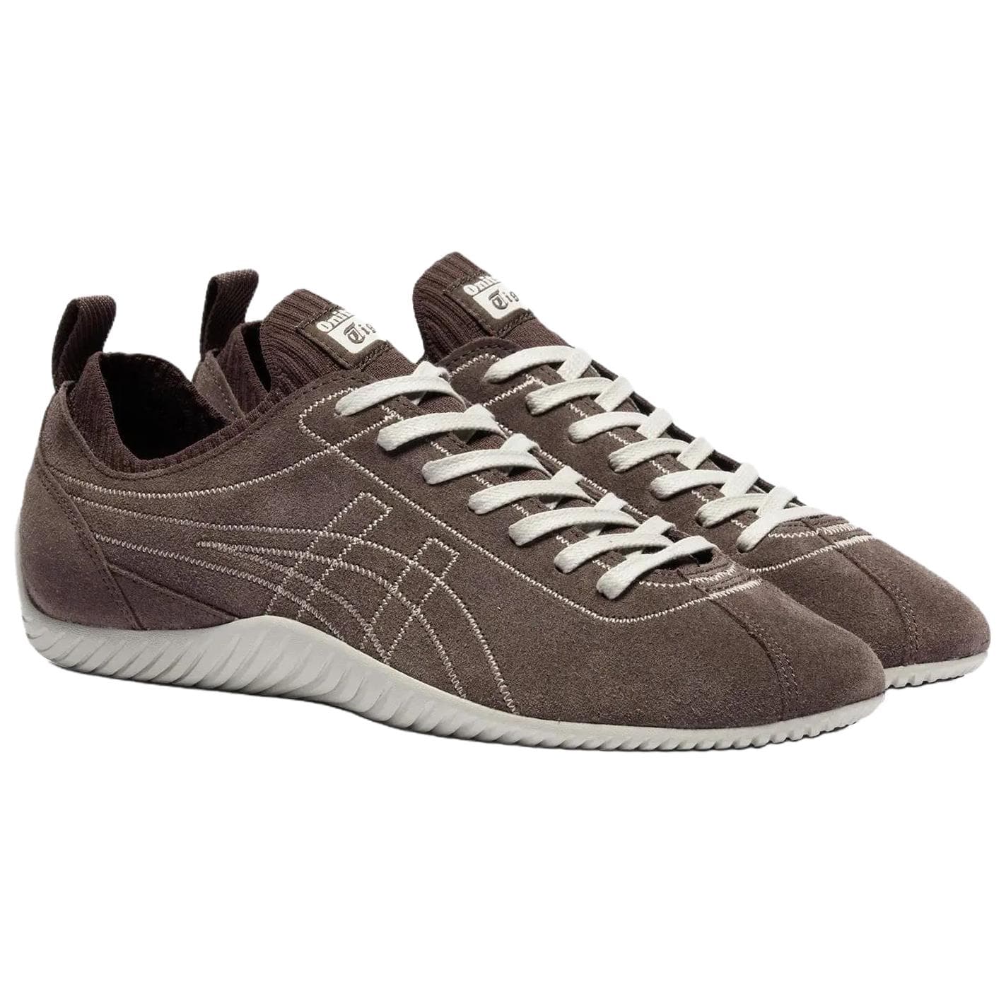 Кроссовки Onitsuka Tiger Sclaw Повседневная обувь Унисекс Темно-коричневый - изображение 3