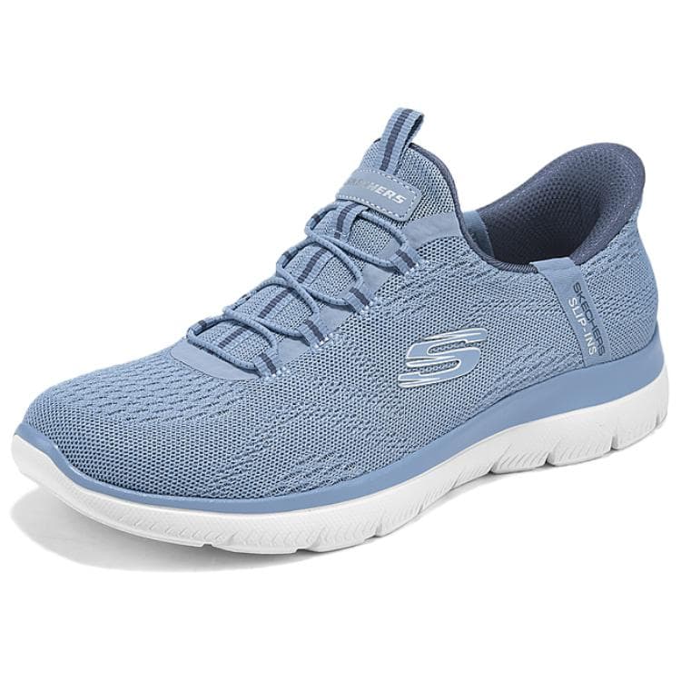 Кроссовки Skechers Sport ЖЕНСКАЯ Удобная Низкий Верх Повседневная Обувь Серый Синий - изображение 3