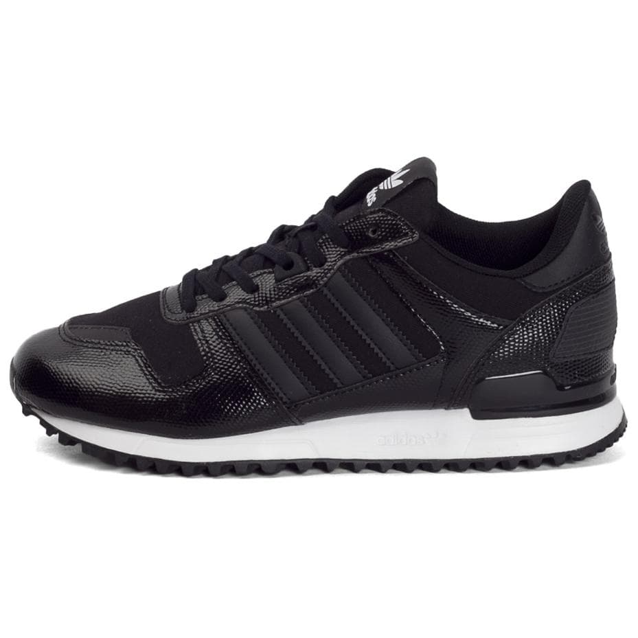 Кроссовки Adidas Originals ZX 700 Противоскользящая Устойчивая к истиранию Низкий Топ Повседневная Обувь Женская Черная - изображение 1
